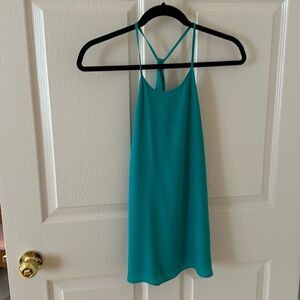 Cute green chiffon tank